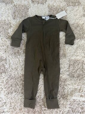 Jamie Kay Olive Green Zip Front One-Piece